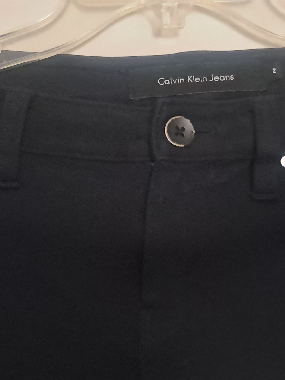 Calvin Klein High-Rise Black Stretch Jeans